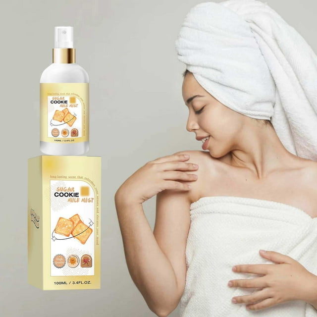 Fiudx Sweet Mist, Spray Corporal Hidratante Suave, Leche Nutritiva con Sabor Azúcar, Fórmula Ligera y No Grasa, Refresca Cuerpo y El Cabello, Tamaño Ideal para Viajes, Uso Diario Femenino, Diseño Com