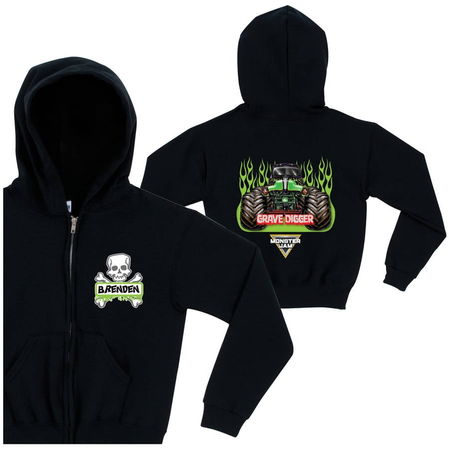 monster zip up hoodie