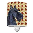 thumbnail image 1 of Carolines Treasures SS4327CNL Scottish Terrier Fall Leaves Portrait Ceramic Night Light, 1 of 1