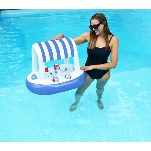 Bluescape Floating Cabana Cooler with Canopy (75cm x 54cm x 58cm)
