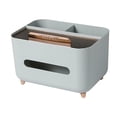 thumbnail image 1 of Product Category Rack Storage 2 - Functional Tissue Organizer with Remote Tray and Compartments for Convenient Home Organization, 1 of 4