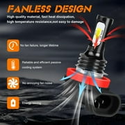 9003 H4 LED High/Low Beam Headlight Bulbs for 2012-2017 Kia Rio H11 Fog light Bulbs