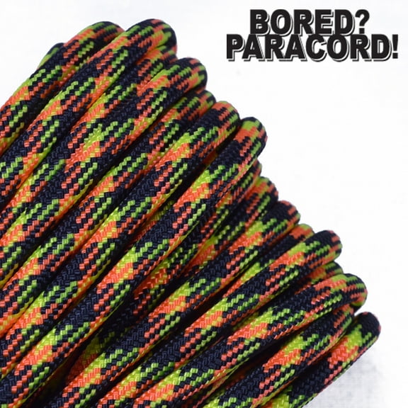 Bored Paracord Brand 550 lb Type III Paracord - Nuke 50 Feet