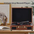 thumbnail image 3 of Graflsoa Vintage Bluetooth Turntable with Hi-Fi Sound, Portable Vinyl Player for 7/10/12 Inch Records, Multiple Colors Available, 3 of 6