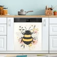 thumbnail image 5 of Ryvnso A Bee with Flower Dishwasher Magnetic Refrigerator Magnet Cover Kitchen Home Decorative 23"x26", 5 of 6