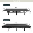 thumbnail image 3 of Einfach Adjustable Bed Frame, 14" High with Wireless Control and Metal Support, Split King, 3 of 6