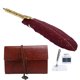 thumbnail image 3 of Juego de bolígrafos para escribir, Kit de inmersión de pluma de dibujo y caligrafía Vinage, suministros para manualidades SP236906, rojo vino dorado rociado (caja dorada), 3 of 5