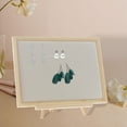 thumbnail image 2 of HUGFEGWE Jewelry Organizer Display Earrings Holder Jewelry Holder Organizer Earring Organizer for Tabletop Showcase Vanity Stores Home, Linen UA824-8558, 2 of 7