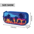 thumbnail image 3 of Uemuo Beach with Palm Trees Printed Pencil Pen Case, Portable Pencil Pouch with Zipper, Compact Stationery Bag Makeup Bag, Pencil Bag for Home Office, 3 of 9