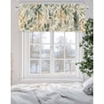 thumbnail image 5 of Sage Green Leaf Spring Plant Valances for Windows,Kitchen Valance Rod Pocket Short Curtain,Country Leaves Seamless Valance Curtain Window Valances for Bedroom Living Room 42"x18", 5 of 9