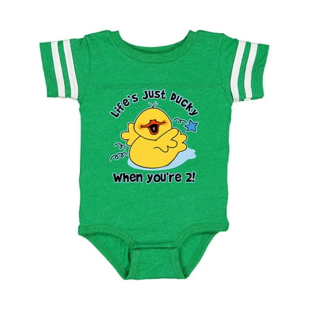 

Inktastic Life s Ducky 2nd Birthday Gift Baby Boy or Baby Girl Bodysuit