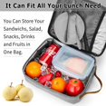 thumbnail image 5 of Soonbuy Lunch Bag Insulated Lunch Box - Durable Insulated Lunch Bag Reusable, Gray, 5 of 7
