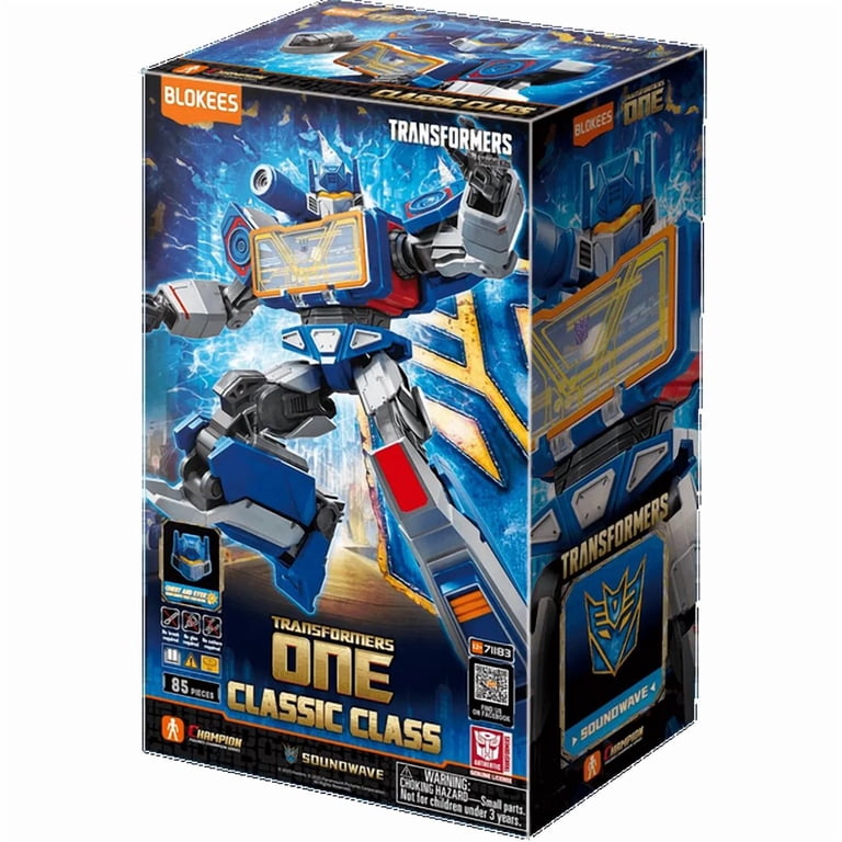 Blokees Transformers Classic 17 Soundwave, Fully Poseable