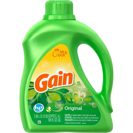 Gain with FreshLock HE Original Liquid Detergent, 64 Loads 100 fl oz