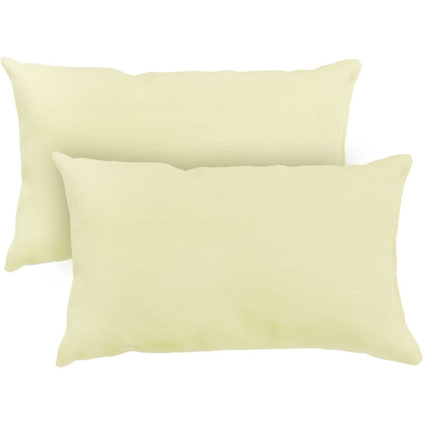 Greendale Home Fashions Rectangle Outdoor Accent Pillows, Set of 2, Tan
