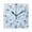 Black Pointer, variant on 7.78" Black Analog Square Wall Clock Light Blue Small Elephant Pattern