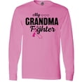 thumbnail image 3 of Inktastic Breast Cancer Awareness My Grandma is a Fighter Long Sleeve T-Shirt, 3 of 5