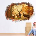 thumbnail image 4 of Sticker Mural 3D Wapiti Forêt Autocollant de Fond Autocollant de Pièce Décoration de la Maison, 4 of 7