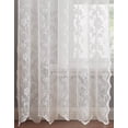 thumbnail image 3 of WARM HOME DESIGNS Luxury 84 Inches Long Ivory Lace Curtains with Valance and Tassels for Living Room, Dining Room or Bedroom. MC Ivory 84, 3 of 3