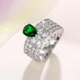 thumbnail image 5 of PERITANG Modern Proposal Promise Ring For Women Ladies High Quality Shiny AAA Zircon Cubic Zirconia Ring Perfect Present Gift Box Included, 5 of 8