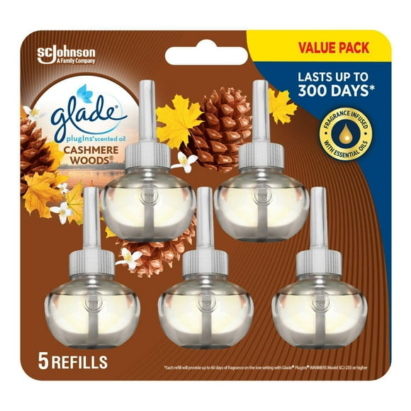 Glade PlugIns® Scented Oil 5 Refills - Cashmere Woods