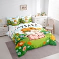 thumbnail image 2 of Erosebridal Cute Capybara Sheep Pig Bedding Comforter Set 7-Piece For Teens,Cartoon Animal Flowers King Bedding Sets For Kids Boy Girls,Microfiber Bedroom Decor, 2 of 6