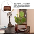 thumbnail image 4 of KSCD Vintage Resin Flower Pot Radio Shape Handmade Resin Plant Pot Flower Pot Plant Container Planter Desktop Decor, 4 of 6