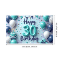 thumbnail image 3 of Yatrandify Decorative Design Happy 30th Birthday Party Backdrop Balloon Decoration Cake Decoration Celebration Banner for Birthday Party Indoor Decoration Photo Shoot, 3 of 7