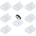thumbnail image 1 of SUNNYCLUE 8Pcs Acrylic Ring Display Holder Clear Plastic Transparent Square Storage Stands Displays Showcase Organizer for Jewelry Towers Weddings Rings Men Women Trade shows Stores, 1 of 5