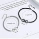 thumbnail image 4 of Pulseras de pareja para mujer, pulseras a juego para parejas, 2 piezas ajustables Heilwiy, 4 of 4