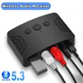 thumbnail image 2 of Wireless Bluetooth 5.3 Audio Receiver Car NFC Stereo AUX 3.5mm Jack RCA Optical Bluetooth Audio Adapter U Disk Music Player Without RCA Cable, 2 of 6