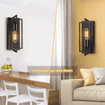 thumbnail image 4 of Wall Lights Sconce Matte Black Wall Sconce Wall Light Fixture for Bedrooms Living Room, 4 of 10