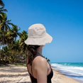 thumbnail image 5 of Ksopiavobs Bucket-Hat-Distressed Washed-Cotton Summer-Sun-Hat Solid Wide Brim Fisherman Cap, 5 of 7