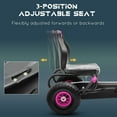 thumbnail image 2 of ALPULON Kids Pedal Go Kart Ride on Toy with Suspension System, Pedal Car with Tough with Ergonomic Comfort, Safety Hand Brake, Ages 5-12, Pink, 2 of 8