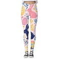 thumbnail image 5 of Women's Easter Print Athletic Leggings -Lifting Yoga Pants Pink L, 5 of 5