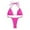 Hot Pink, variant on Women's Swimwear 2 Piece Bathing Suits Women's Solid Multicolor Two Piece Swimsuit Tobikini With Removable Pads No Underwire