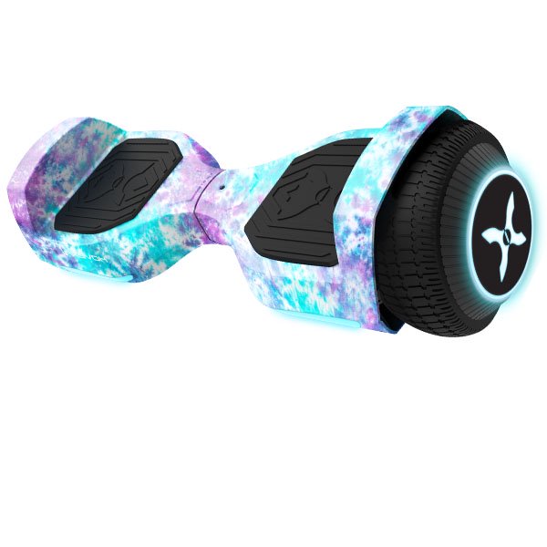 Hover1 Rebel Hover Board, Tiedye, LED Lights, Max Weight 130 Lbs. Max