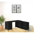 thumbnail image 7 of HomeRoots 60" Black L Shape Executive Desk, 7 of 7