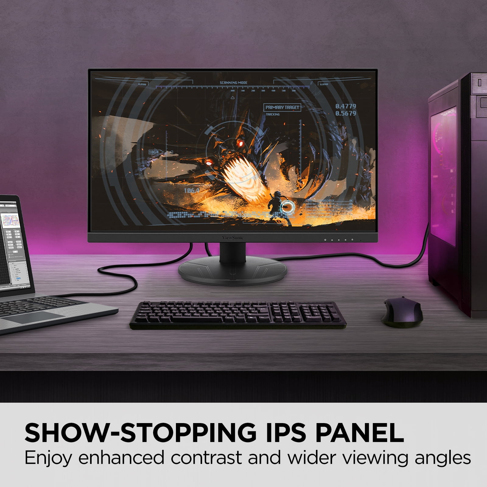 ViewSonic 24" 1080p 1ms 120Hz (OC) IPS Gaming Monitor with USB-C
