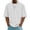 Z78 White, variant on Mifsaly Mens Quarter Zip Shirts Ribbed Knit Short Sleeve Collar tops Casual Athletic Fit Lightweight Breathable Work Office Pullover Tees Gray,L