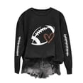 thumbnail image 2 of Taqqpue Women Sweatshirt Casual Printed Crew Neck Oversized Pullover Tops Fall Winter Loose Fit Long Sleeve Shirts for Women, 2 of 4