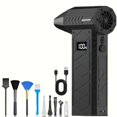 thumbnail image 1 of Violent Turbo Fan Mini USB Rechargeable Handheld Air Duster – 36V 10000mAh Battery, Portable ABS Blower for Keyboards, Car, Electronics & Outdoor Use, 1 of 11