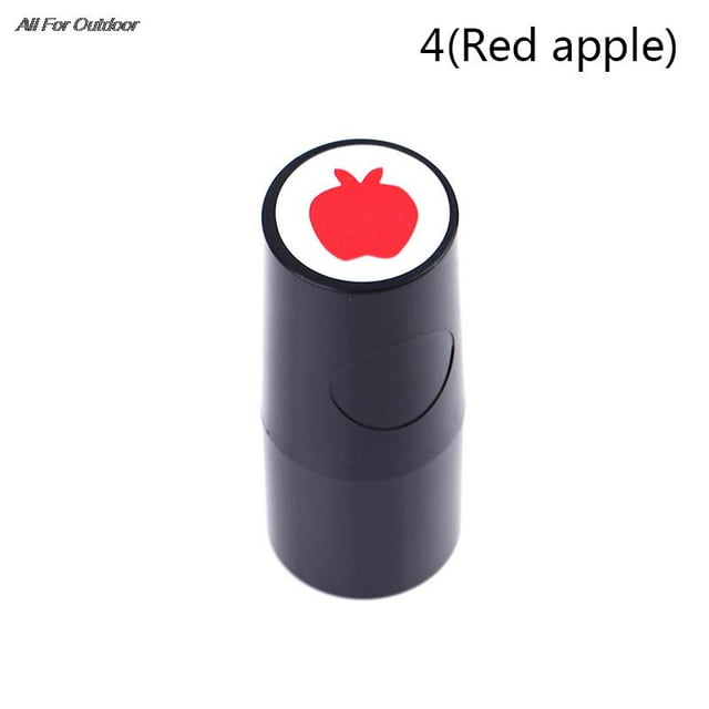 1 Pcs Marqueur de Balle de Golf Divers Motifs Séchage Rapide Durable Accessoires de Golf 4 Rouge Pomme