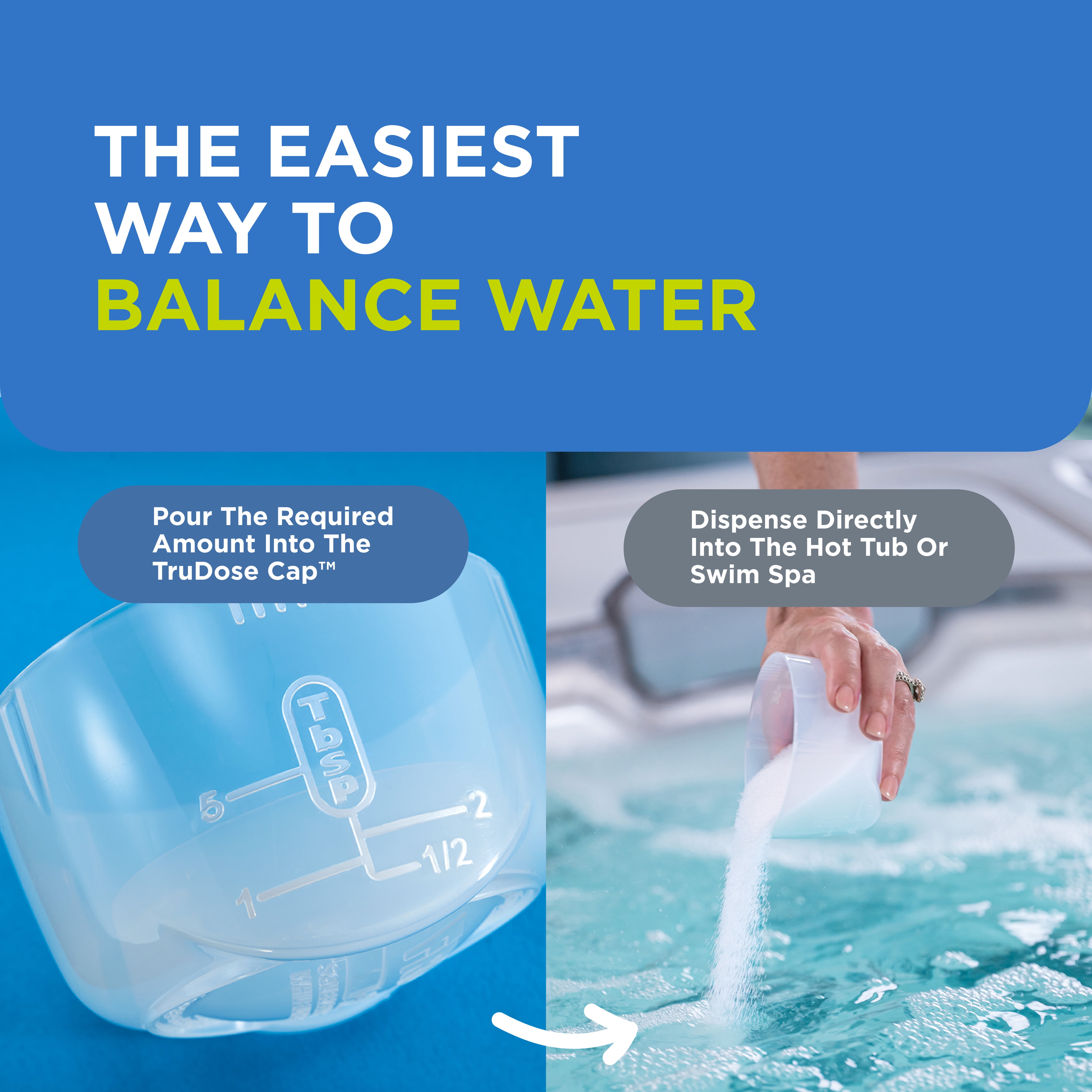 FROG StoMPS Non-Chlorine Shock Oxidizer & DropH pH and Total Alkalinity Decreaser for Hot Tubs and Swim Spas - 2 & 3 lb Bottles with TruDose Measuring Caps for Easy Maintenance & Balancing