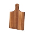 thumbnail image 4 of Tabla de cortar de paleta, tabla para servir multiusos de madera con mango, tabla de cortar antideslizante, tabla para Pizza para cocina y Camping, 4 of 9