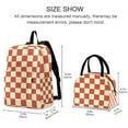thumbnail image 2 of ALAZA Backpack Set Checkered Grid-t6 Elementary School Bags Student BookBag with Lunch Bag, 2 of 6