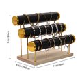 thumbnail image 6 of OIUR 3-Layer Jewelry Rack Wooden Bracelet Holder Large Capacity Simple Installation Necklace Jewelry Storage Organizer, 6 of 6