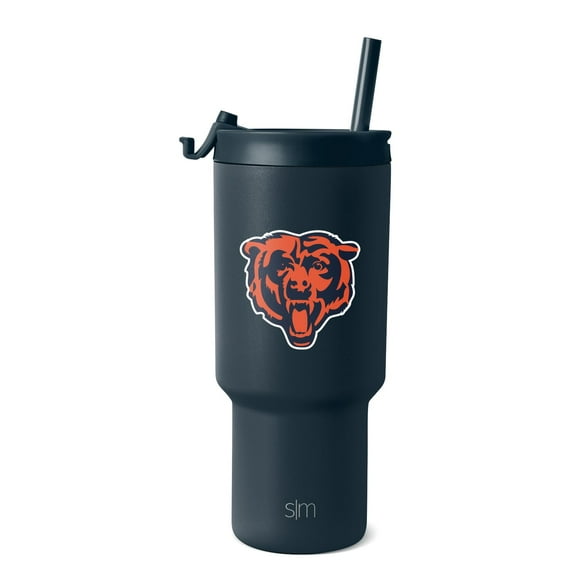 Vaso sencillo y moderno de acero inoxidable de los Chicago Bears de la NFL, 900 ml