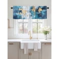 thumbnail image 2 of Valances for Windows Abstract Graffiti Art Rod Pocket Cafe Window Treatments Valance Curtains for Kitchen Bathroom Laundry Basement Windows 60"x18", 2 of 9