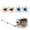 4PCS mix1, variant on 6Pcs Fuzzy Dice Fishing Lure for Bass Fishing, Soft TPR Creature Bait, Floating Soft Plastic Lures with Reflective Glitter, Lifelike Breathing Action for Freshwater & Saltwater